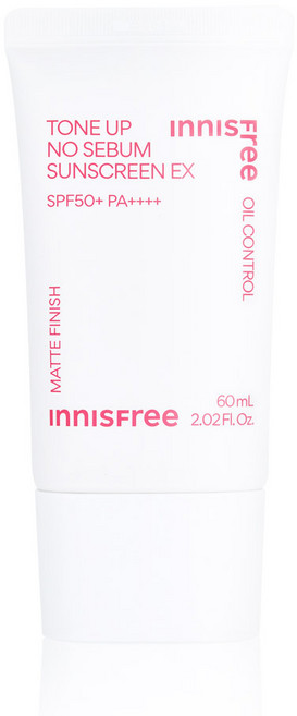 이니스프리 톤업 노세범 선스크린 EX SPF50+ PA++++, 60ml, 1개