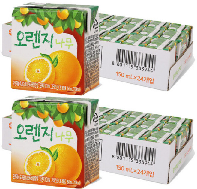 오렌지나무 150ml 48개