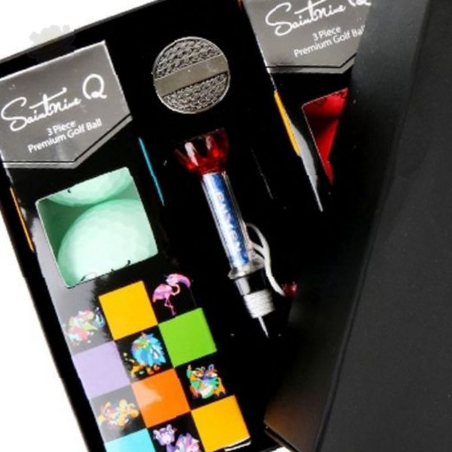 카시야 골프 선물 세트 기프트 컬러 9구 B, 1개, 라바골프티_화이트홀인원볼마커