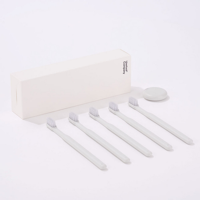 유즈툴 투스브러쉬 칫솔 미세모 싱글세트 화이트, 1세트, 1개입