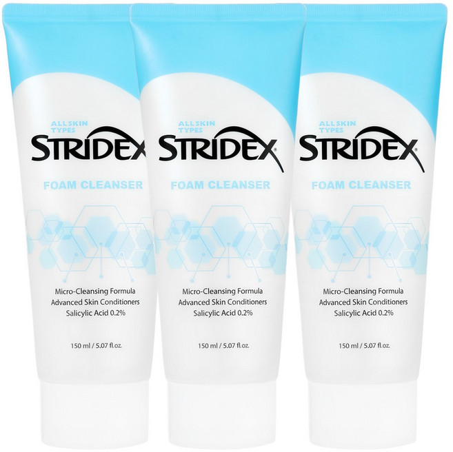 스트라이덱스 폼 클렌저, 150ml, 3개