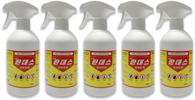 판데스 500ml 5개 벌래퇴치 돈벌레퇴치 바퀴벌레 지네약 개미약, 1