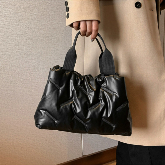 오버그로우 여성 토트백 패딩 퀄팅 누빔 핸드백