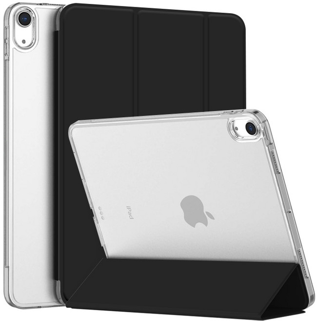 니하 아이패드 슬림 클리어 케이스, 블랙