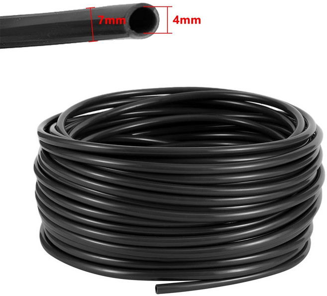 10미터 3/5mm 4/7mm 8/11mm PVC 호스 정원 관개 드립 농업 블랙 마이크로 튜빙 파이프, 10 Meter, 47mm hose, 1개