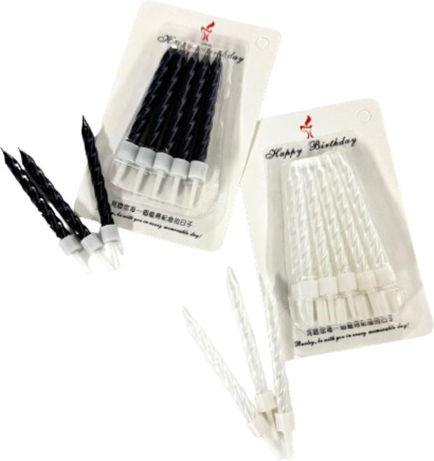 데일리어썸 블링 트위스트초 10개입 생일초 파티초, 1개, 블링블랙(10개입)