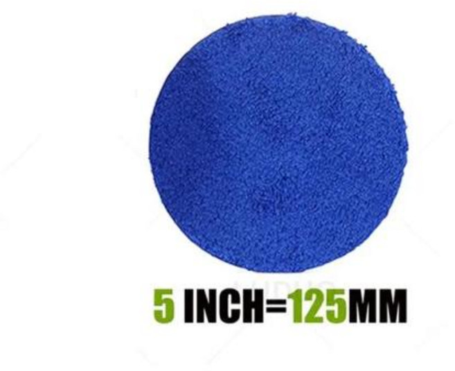 광택기 자동차 바디 광택제 왁스 버퍼 패드 마이크로 파이버 폴리싱 워시 클리닝 인치, 7)5inch 125mm  1PCS
