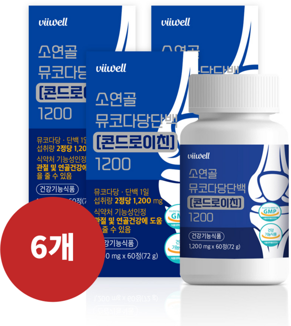 콘드로이친1200 콘드로이친 콘도로이친 소연골, 6개, 60정