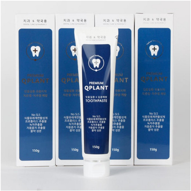 조선제약 큐플란트 플러스 치약 / 치주염 치은염 충치 및 잇몸질환 예방 치약, 150g, 3개