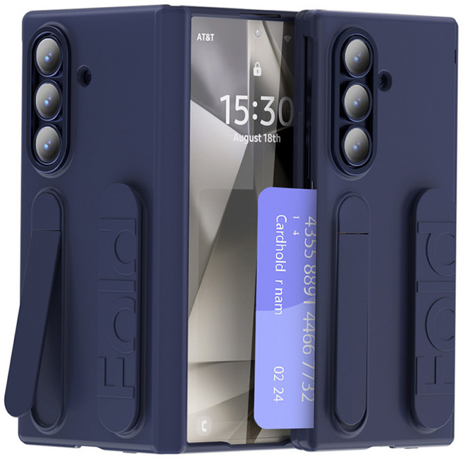 Elvo 갤럭시폴드7 힌지보호 사이드 카드수납 핸드스트랩 풀커버 케이스