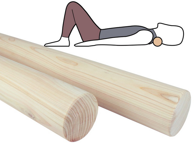 온유어핏 편백나무 요가봉 경락봉 국내산100% 선택형 마사지봉 스트레칭봉 종아리 마사지