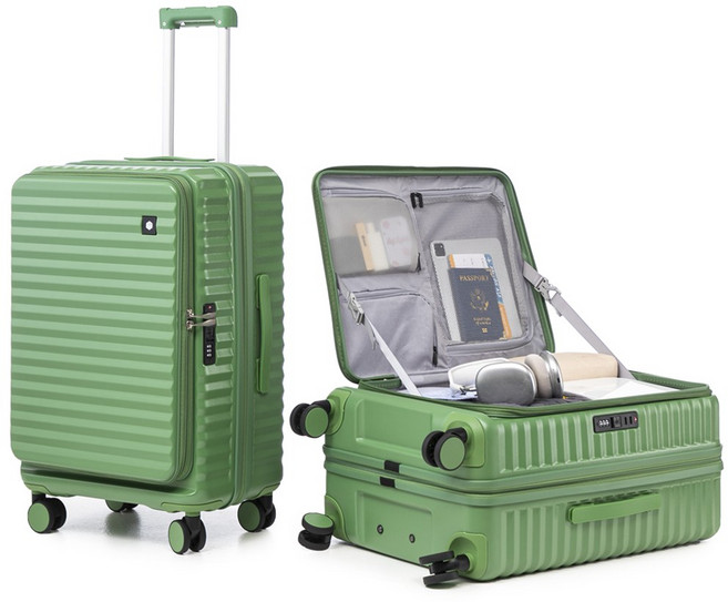 Tanit 전면 오픈 여행용 캐리어 기내용 확장형 100% PC TSA락 USB충전 3년A/S