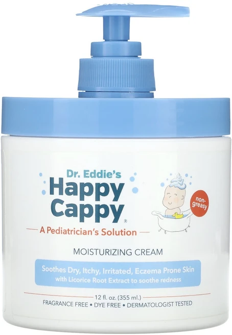 해피 캐피 모이스처라이징 크림 무향 355ml (12 fl oz) HPC-00046 - 쿠팡