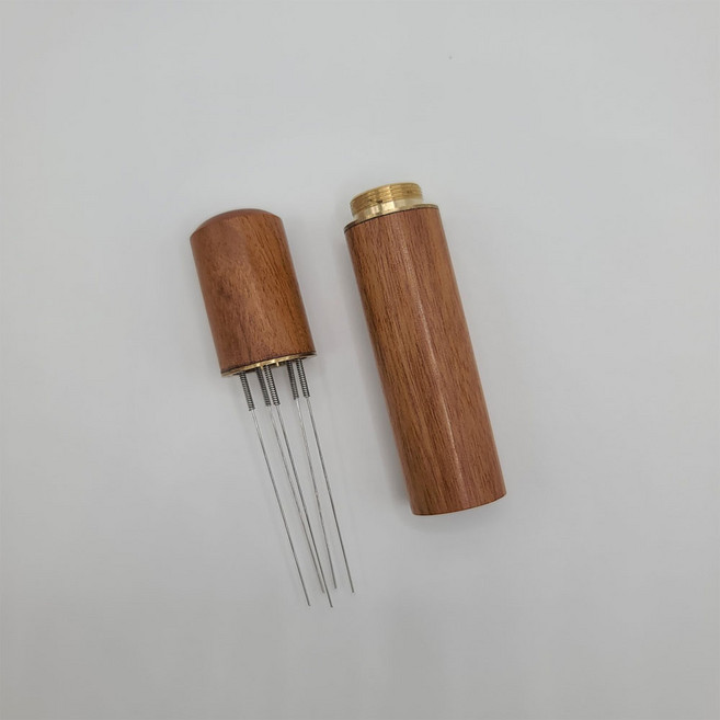 커피 침칠봉 칠침봉 레벨링툴 채널링 방지바늘 템퍼형 니들, 1개