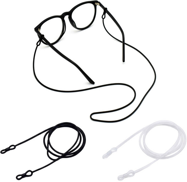 마케즈 1+1 심플 실리콘 안경 스트랩 가벼운 안경줄 목걸이