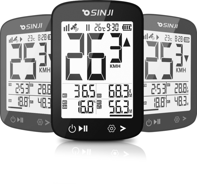 신지전자 설명이 필요없는 초간단 자전거 GPS속도계 RS-G300, 1개