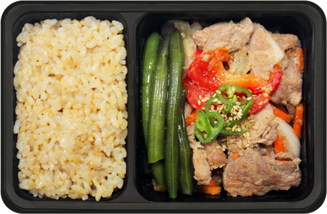 [샐러드보울] 넉넉소반 체육관 도시락 16종 골라담기 7. 살코기 돼지갈비, 357g, 12개