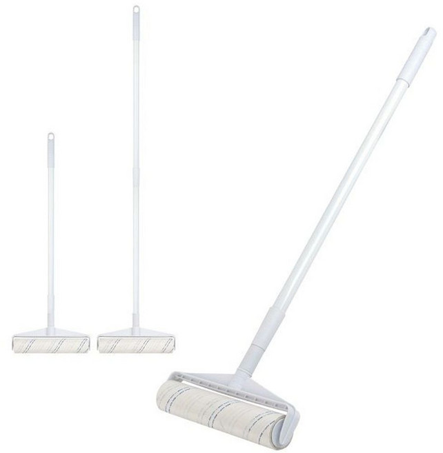 롱핸들 와이드 테이프 클리너 사선컷팅 길이조절(약66-117cm) 폭24cm, 1개