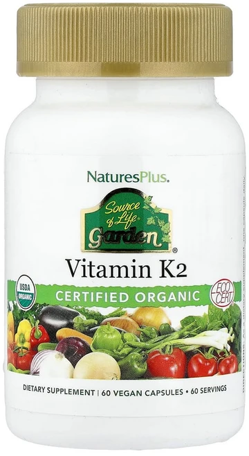 네이쳐스플러스 소스오브라이프 가든 비타민 K2 60 배지캡, 1개, 60정 - 쿠팡
