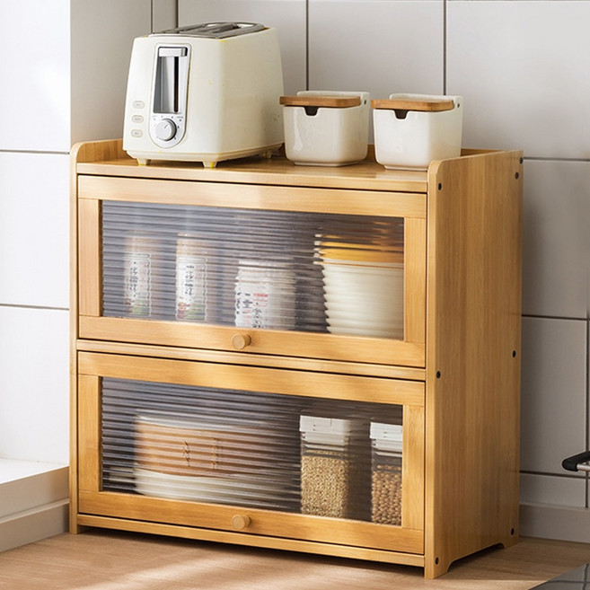 원목 수납장 미니 정리대 2단 대형 주방 원목 미니 틈새 그릇장접시 리틀하우스마켓 LHOSS0019, 단품