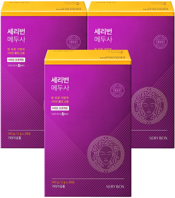 세리박스 세리번 메두사 1개월 28포, 140g, 3개