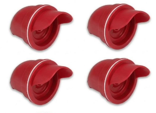 닭 모이통 피더 자동 급이기 양계 사료통 가금류 먹이통, 4개