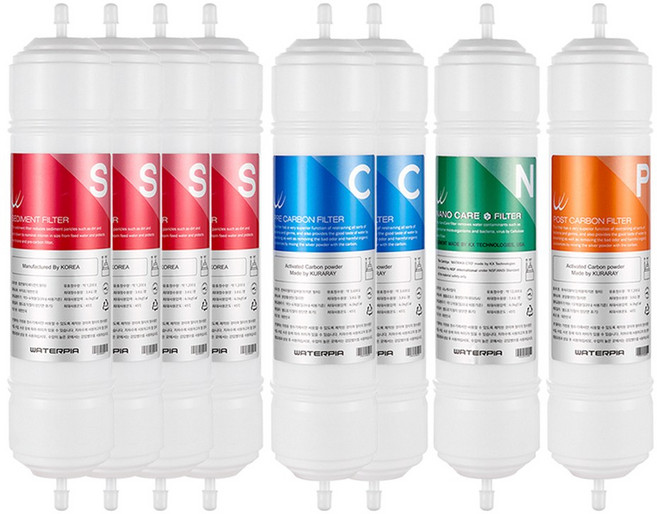워터피아 나노케어 정수기필터 (11인치/양방향/1년세트), 1세트