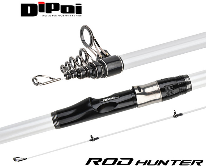 Dipoi 로드헌터(화이트) 훌치기대 방파제 갯바위 대물용 바다 원투 낚시대, 450