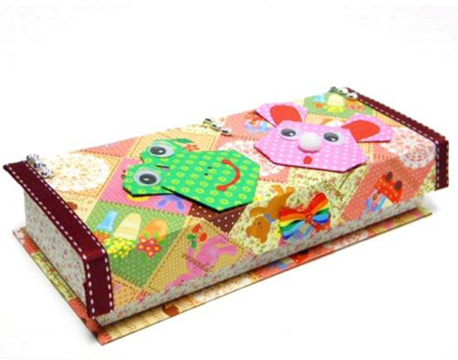 종이종이 동물 상자 자석 필통 종이접기 만들기재료 세트, 5인용