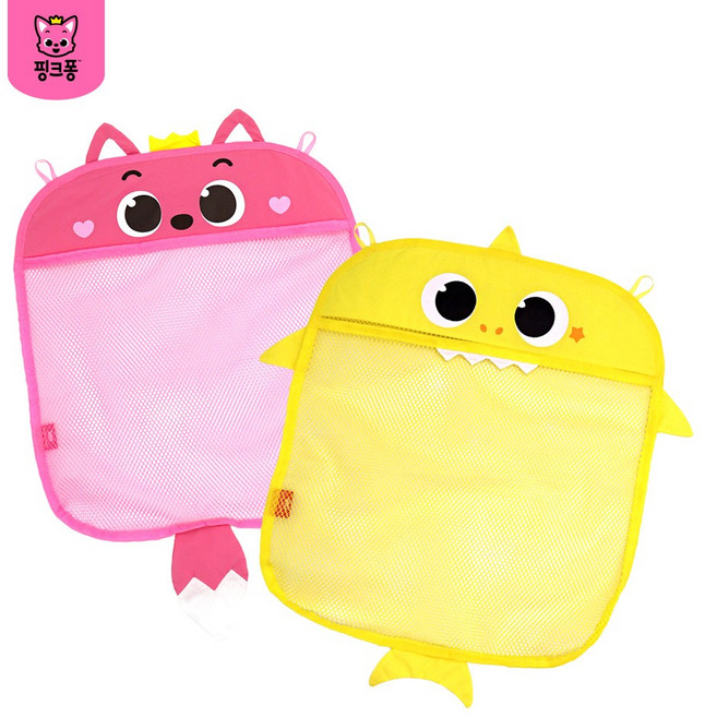 핑크퐁 욕실 장난감 정리망 유아 목욕용품 아기 샤워용품, FREE, 핑크(핑크퐁), 1개