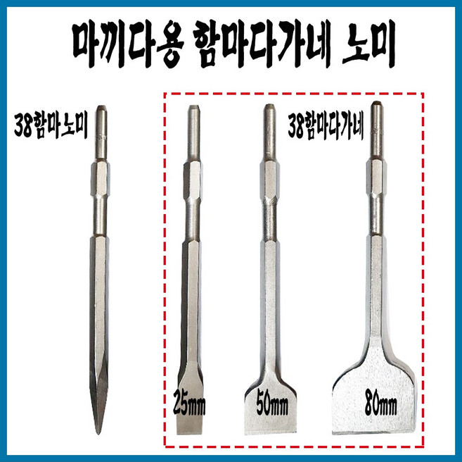 마끼다용 힐티용 보쉬용 38용 까대기 함마용 다가네 노미 250 350 450 50 80 280 350 450, 다가네50*280, 1개