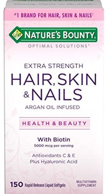 Nature's Bounty Optimal Solutions Nature's Bounty Optimal Solutions Hair Skin & Nails Extra Strength, 150 Count (Pack of 1) - 쿠팡