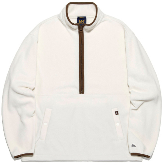 리 LEE 플리스 아노락 자켓 아이보리