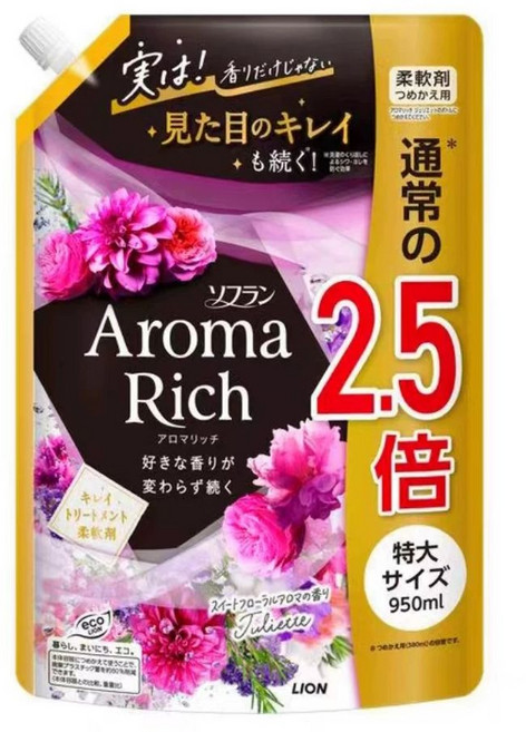 소프란 아로마리치 줄리엣 리필용 특대형 950ml 섬유유연제 107084, 1g, 1개
