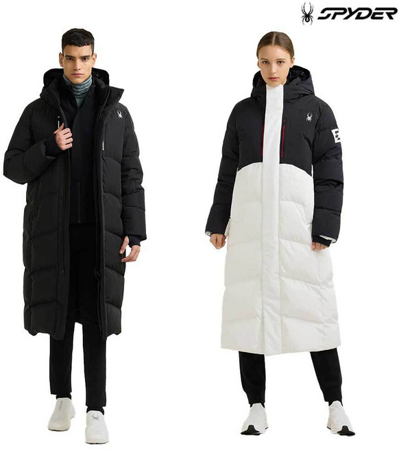 스파이더 공용 유로스포츠 롱 다운 패딩 점퍼 SPHWCNDJ222U