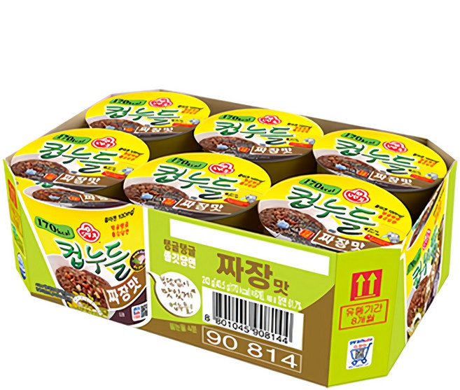 오뚜기 컵누들 짜장맛 40.5g, 6개