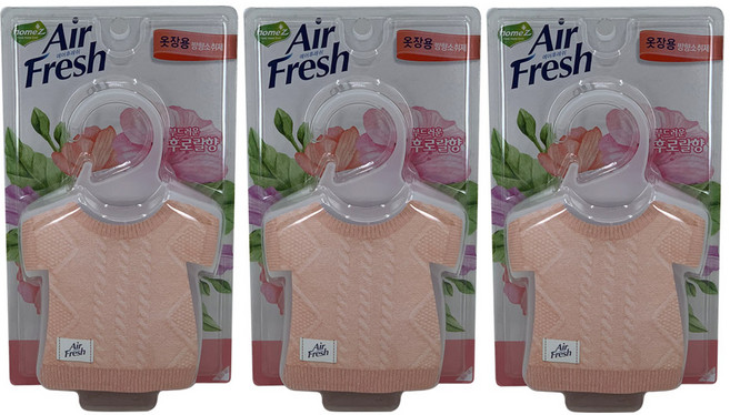 에어후레쉬 옷장용 탈취제 후로랄 향, 32g, 3개