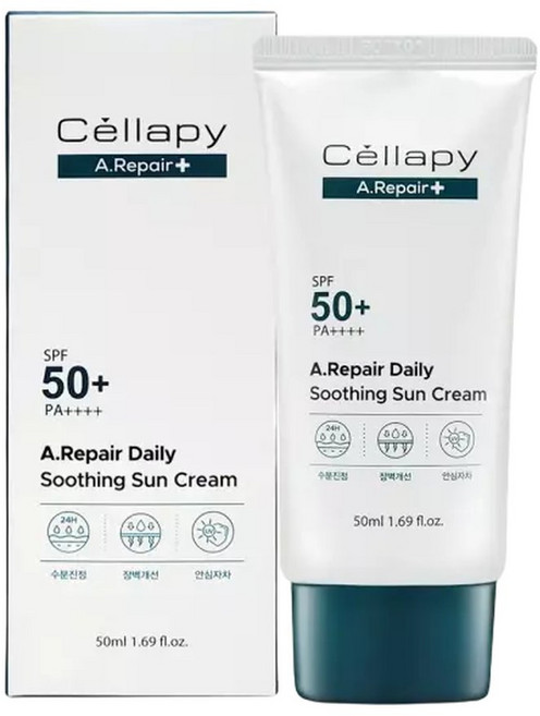 셀라피 에이리페어 데일리 수딩 선크림 50ml/spf50+, 1개, 50ml