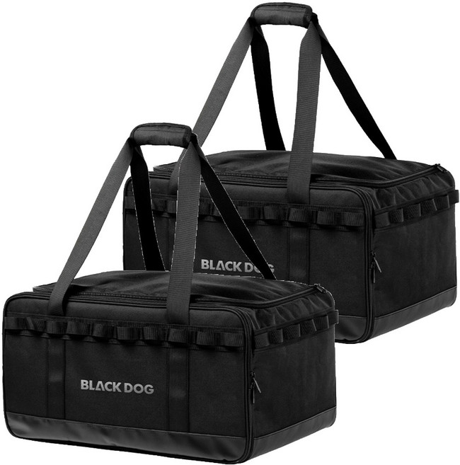 BLACKDOG 다용도 캠핑장비 보관 수납가방 30L BD-SNB002, 블랙, 1단, 2개