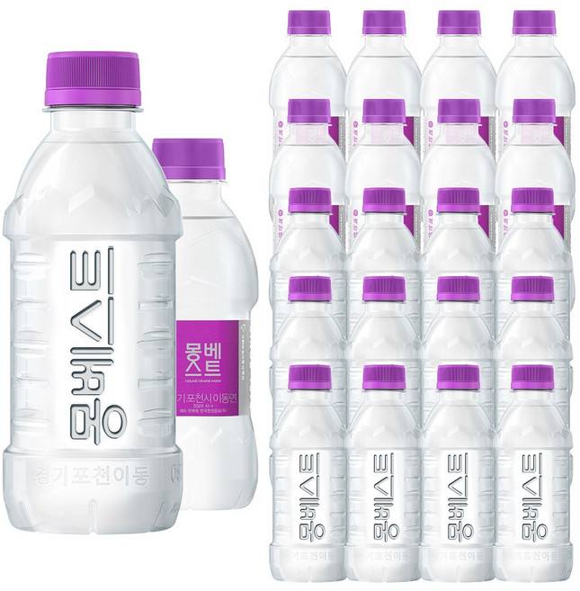 몽베스트 생수, 330ml, 80개
