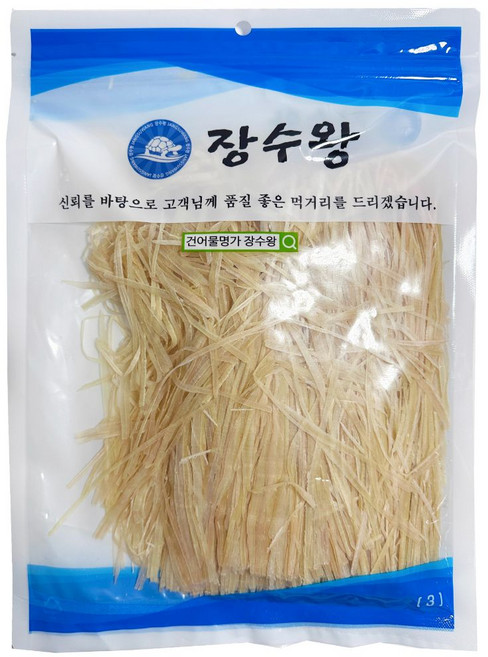 장수왕 오징어 실채 / 오징어채 진미채 반찬, 1개, (국내가공)오징어실채 300g
