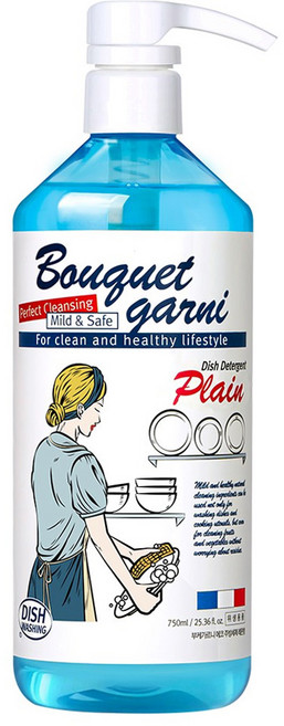 부케가르니 에코 주방세제 무향, 750ml, 1개