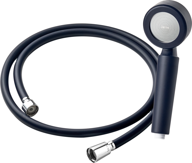 [set] 올바 더 뉴 의료용 실리콘 필터 샤워기 세트 2.0M (샤워헤드+샤워호스 2M+샤워필터2ea), 다크나잇네이비(헤드1ea+호스2M_1ea+필터2ea), 1세트