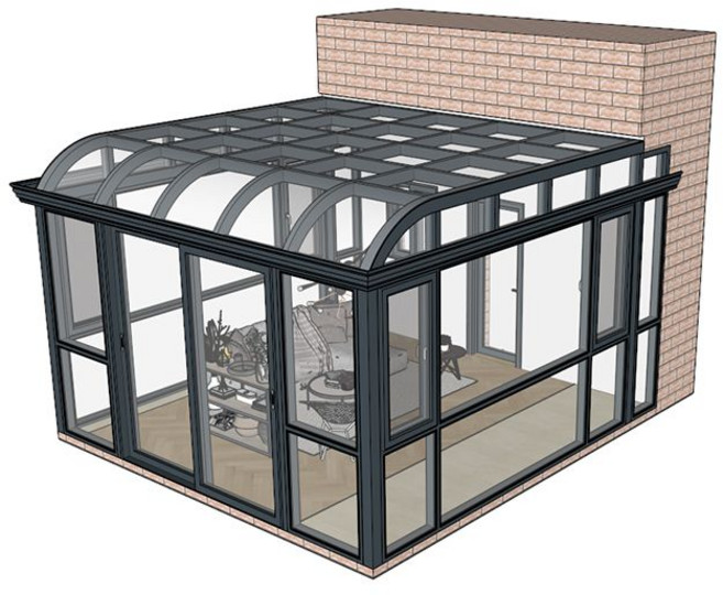 썬룸 테라스옥상 지붕 캐노피 알루미늄 유리 온실 옥상 테라스 주문제작