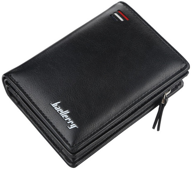 Baellerry 男士皮夾，拉鍊零錢短夾