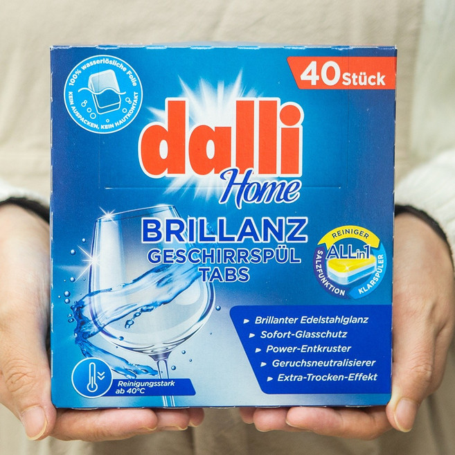 독일 달리 식기세척기세제 40개입 타블렛 올인원 고농축 브릴란츠 179년, 850g, 1개