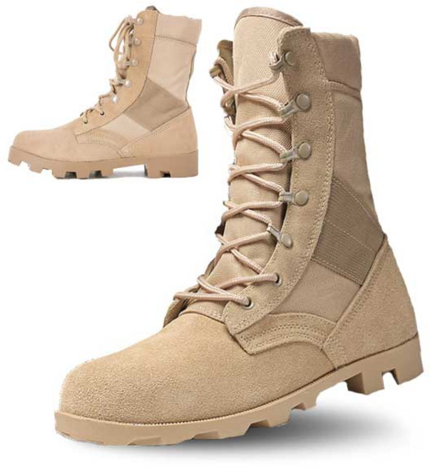 남성워커 남자 군화 전투화 패브릭 부츠 워커 사막화 엘빈