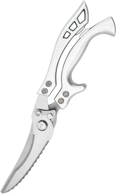 전문 주방 가위 다기능 스테인리스 식품 가금류 뼈 절단기 허브 미끄럼 손잡이, 02 5PCS, 01 Kitchen Scissor