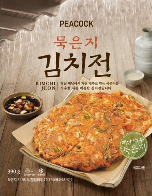 피코크 묵은지 김치전 390g(아이스박스배송), 390g, 1개