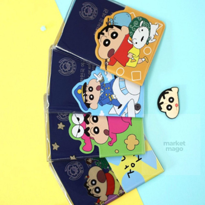 엠다인A 짱구여권케이스 짱구투명케이스